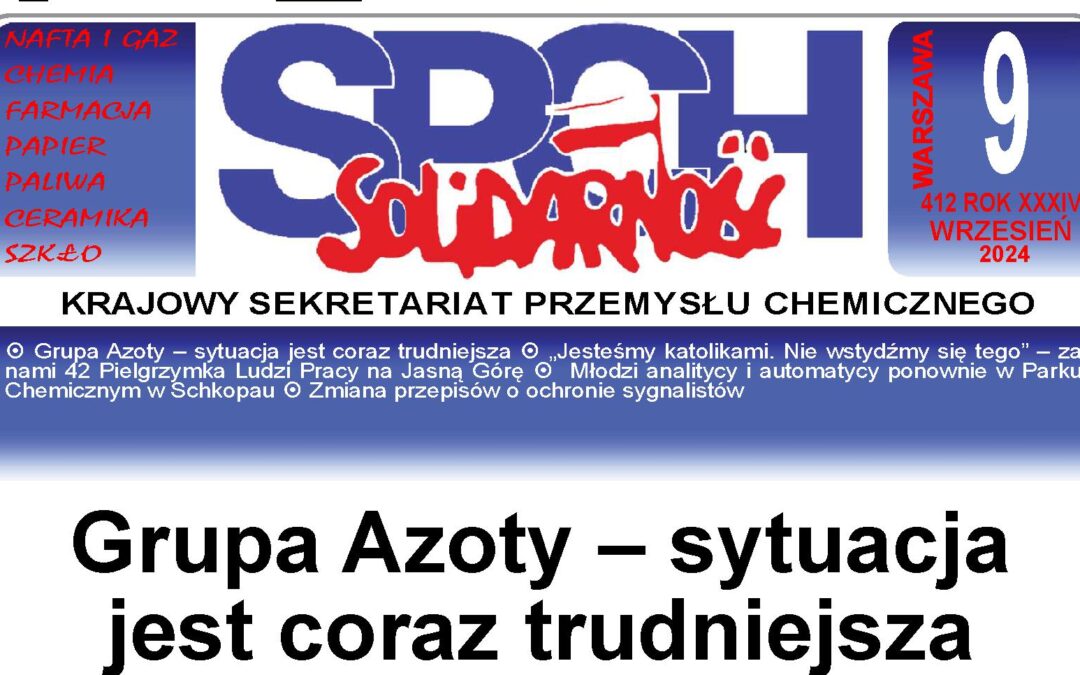 Biuletyn Sekretariatu Przemysłu Chemicznego – głownie o nas